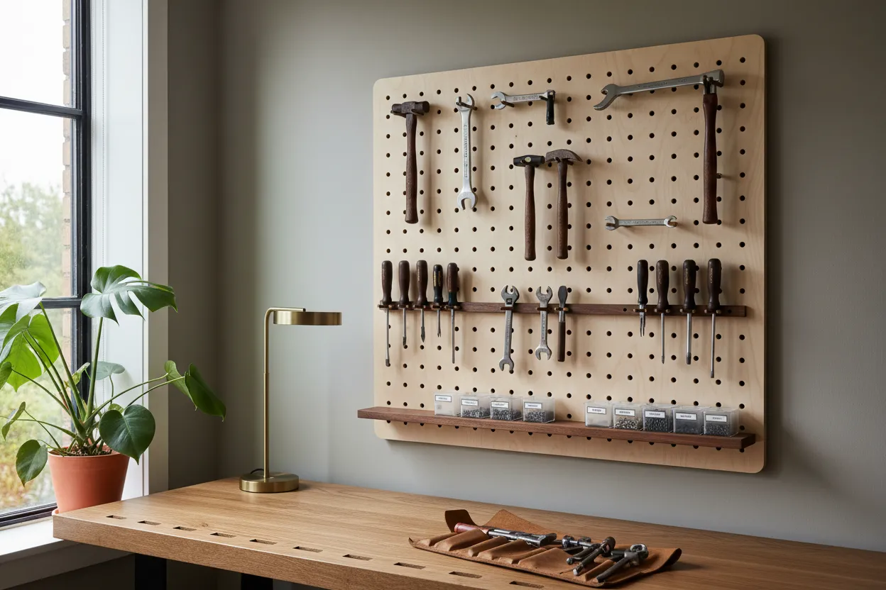 Настенный органайзер для инструментов: pegboard и его альтернативы